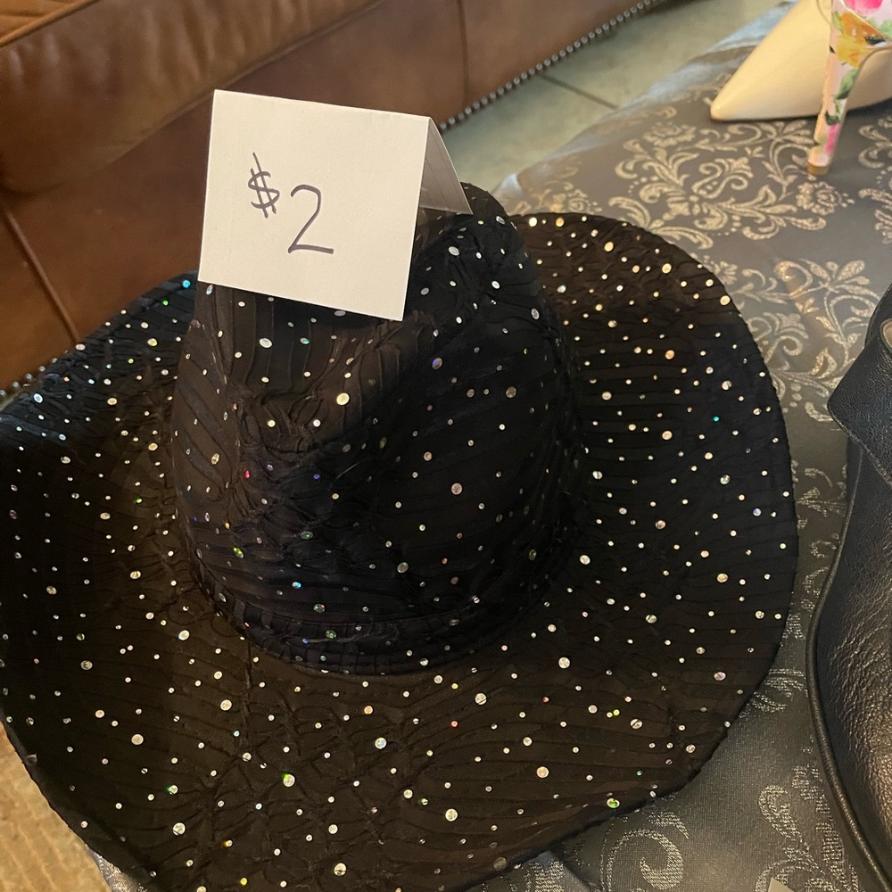 Black Polka Dot Hat